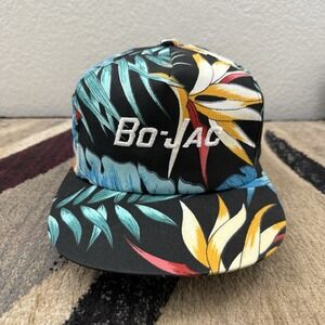 Vintage K Products Hat Cap Snapback Bo-Jack Floral Hawaiian Trucker USA